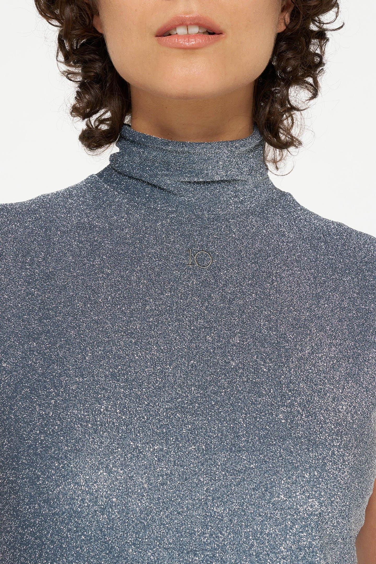 TURTLENECK TOP GLITTER BLACK 5