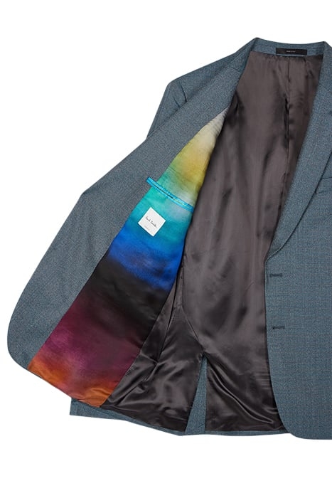 GENTS TAILORED FIT 2 BTN JACKET GREYISH BLUE 2