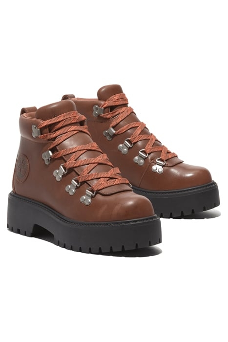 STONE STREET MID LACE UP BOOT RUST FULL GRAIN 2