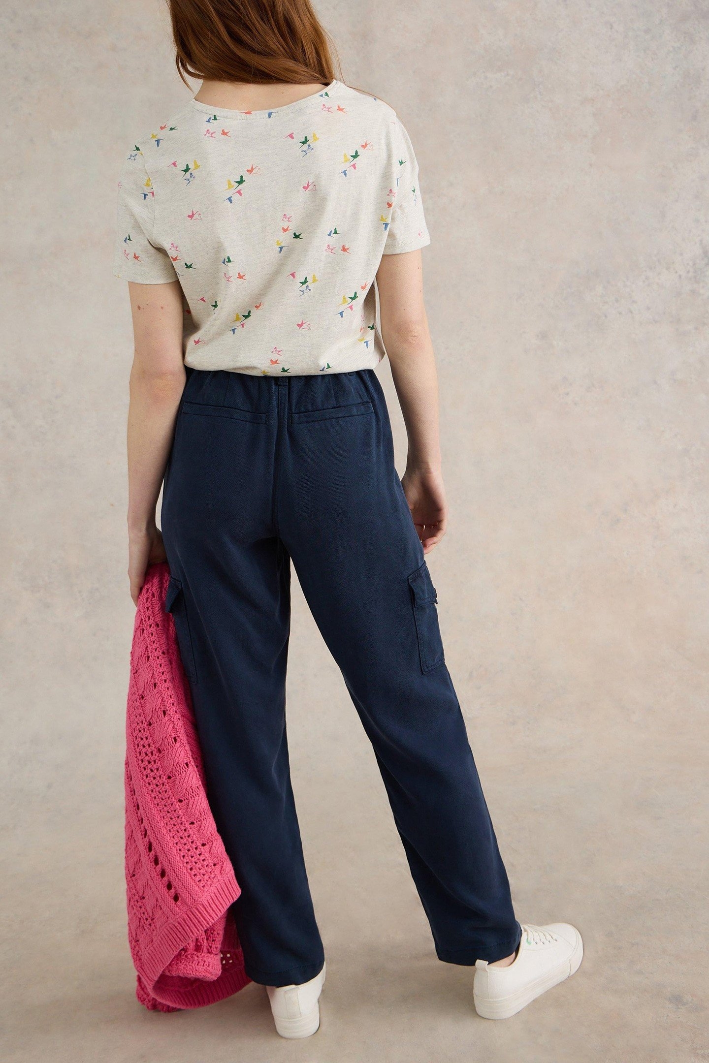 ARLO TENCEL CARGO TROUSER DARK NAVY 2