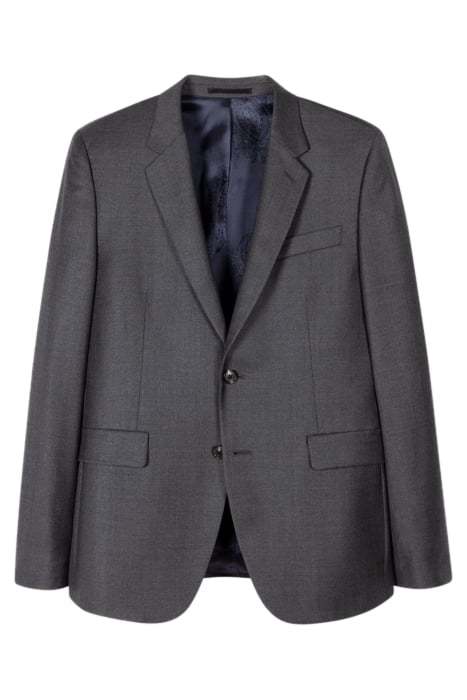GENTS SLIM FIT 2 BUTTON JACKET GREY MELANGE 1