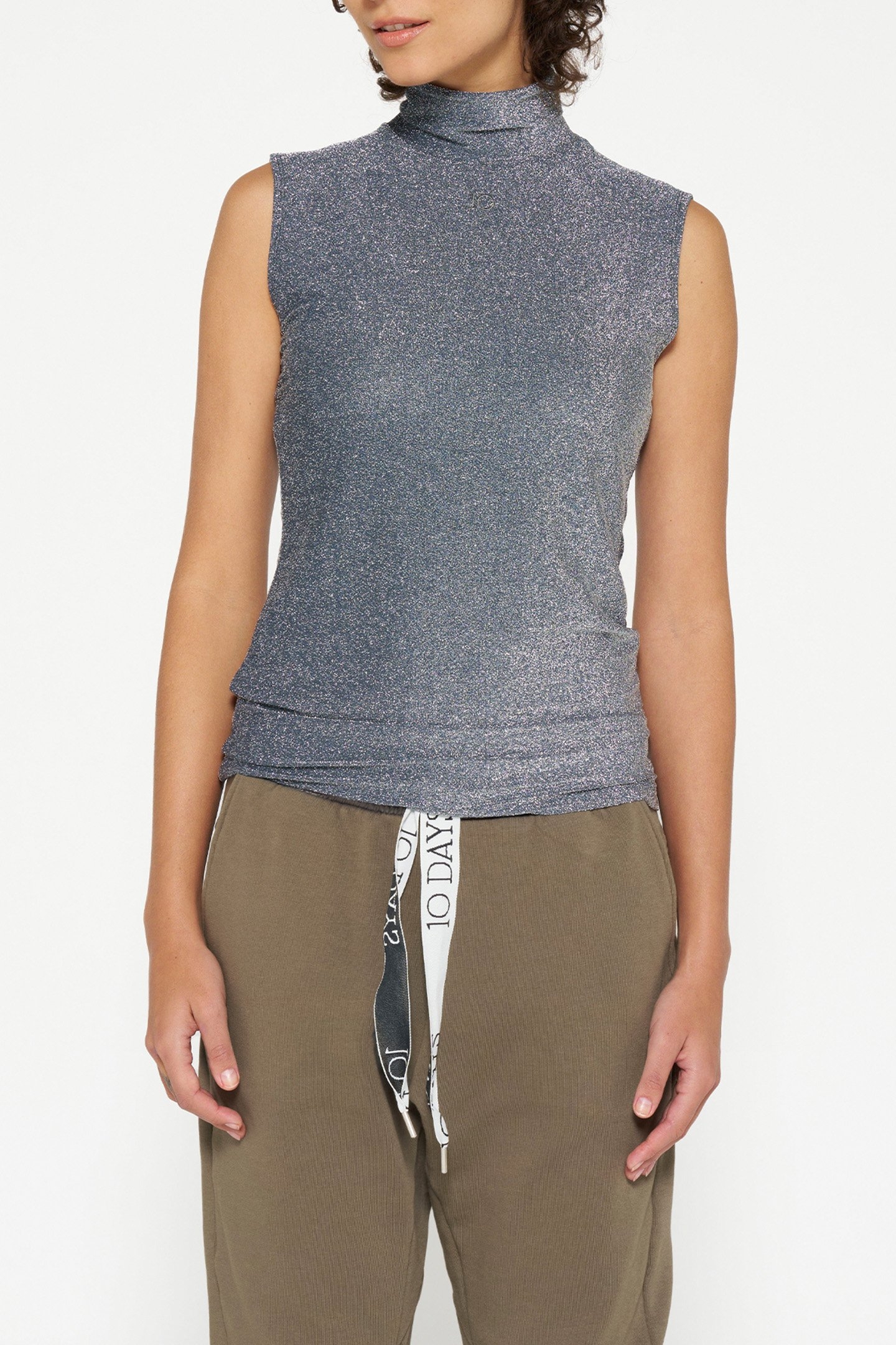 TURTLENECK TOP GLITTER BLACK 1