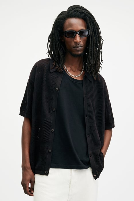 PALMA SS CARDIGAN BLACK 1