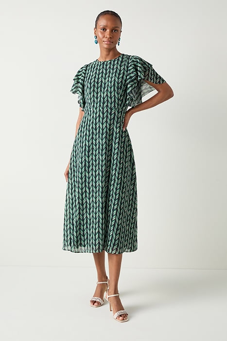 AGNES RIBBON MIDI DRESS BLUE 4