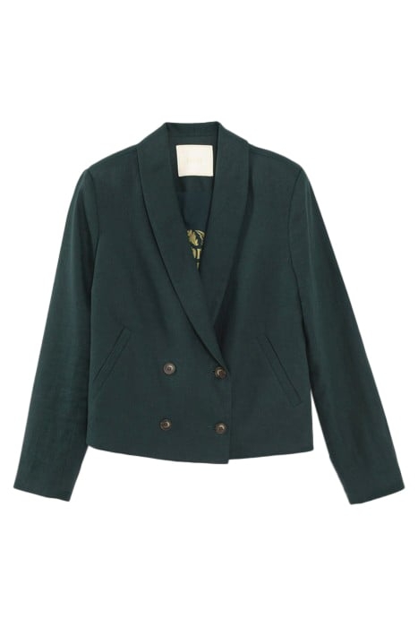 IMPERIAL GREEN LINEN SUIT JACKET 3