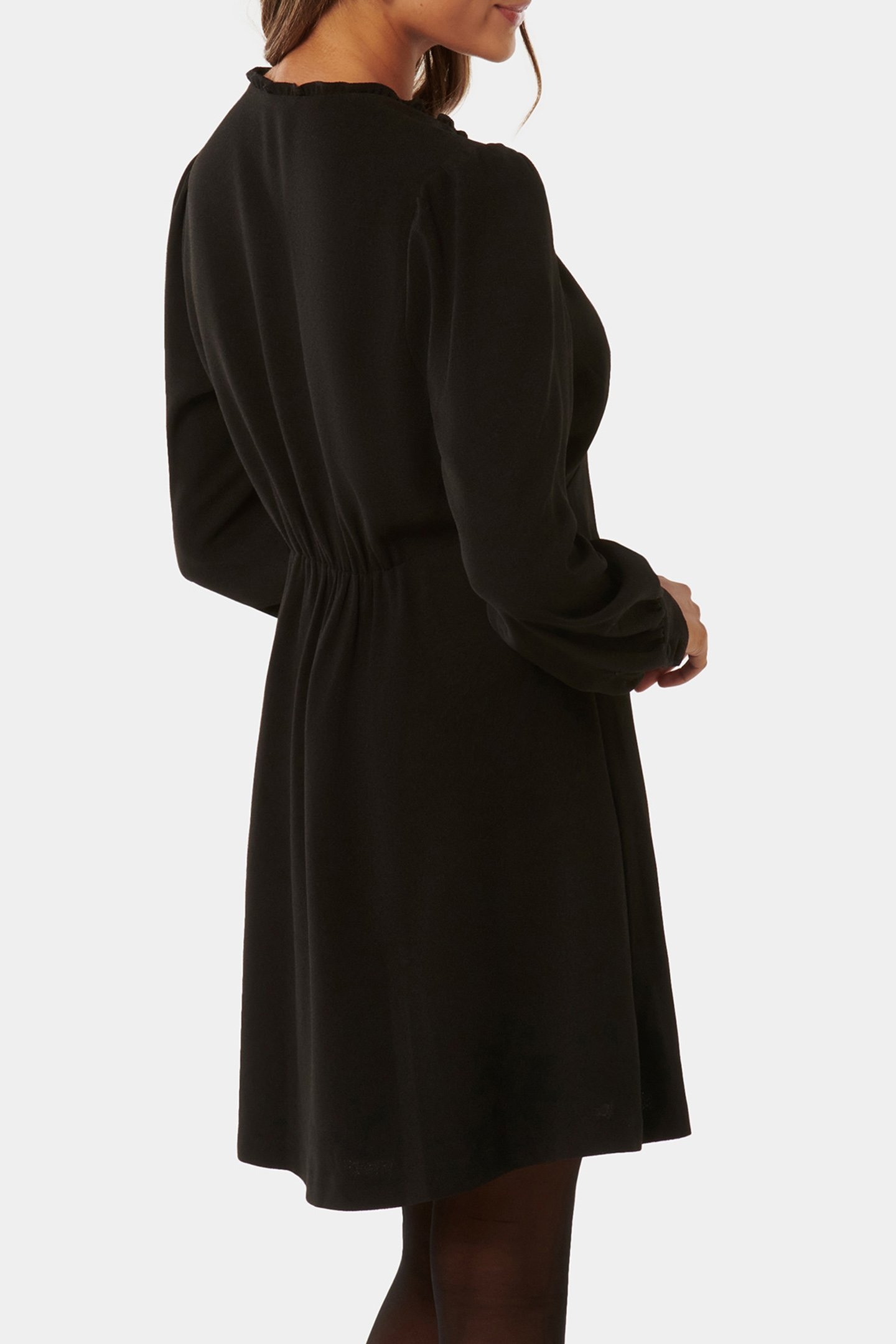 JENSEN PETITE RING PULLER MINI DRESS BLACK 2