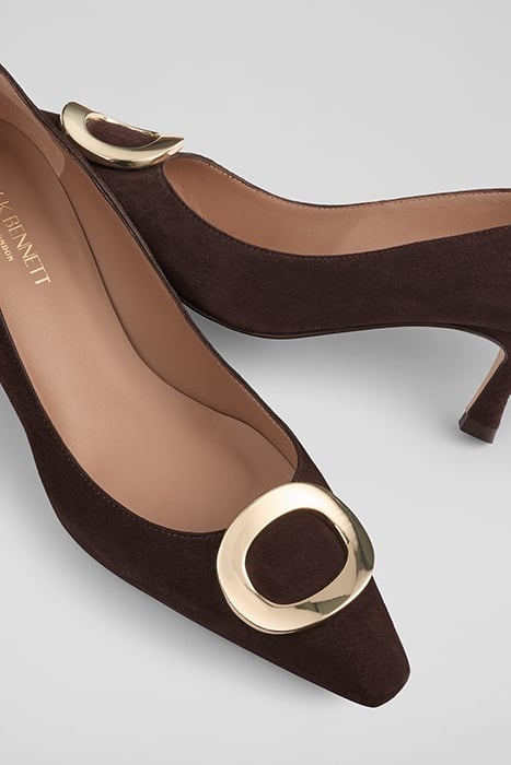 UMA POINTED PUMP CHOCOLATE 4