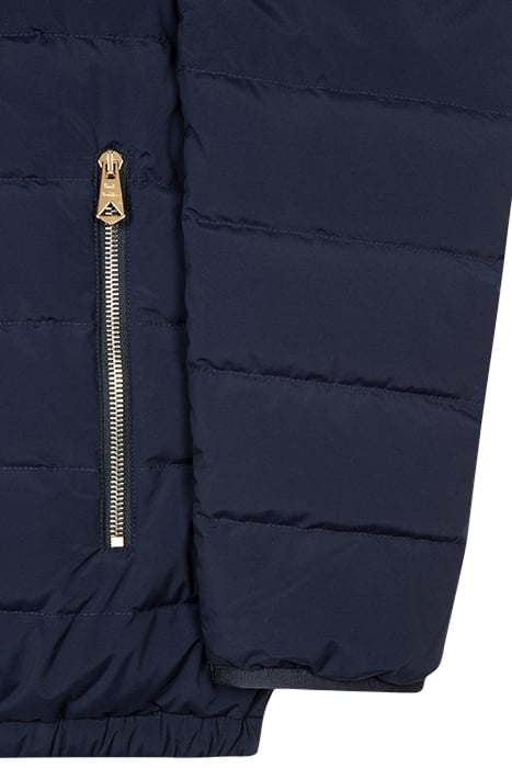 MENS DOWN HOODED JACKET VERY DARK NAVY 8