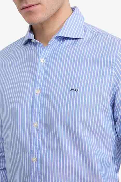 STRIPE SHIRT MEDIUM BLUE 7