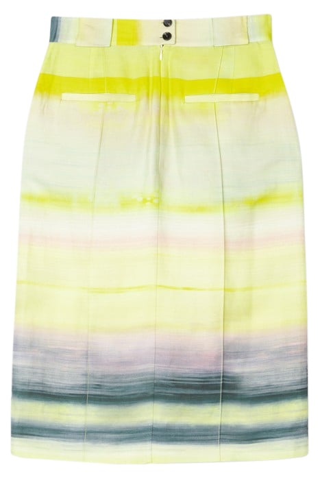 WOMENS SKIRT ACID YELLOW 4