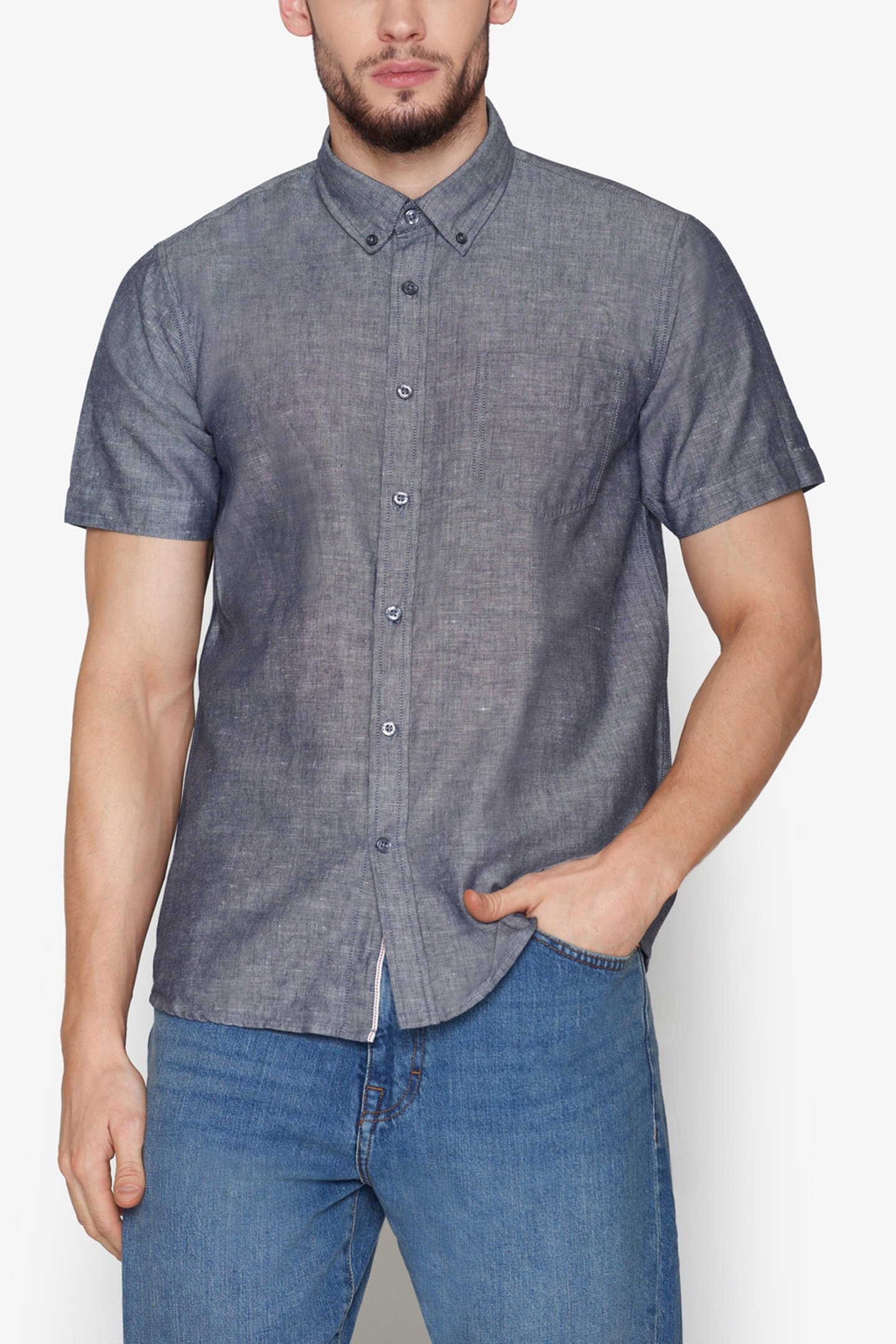 THERKELSI LINEN/COTTON BLUE CAPTAIN 1