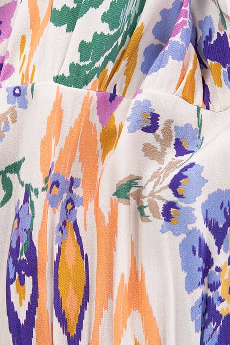 GIRLS’ WHITE LENZING™ ECOVERO™ DRESS, SUMMER FLOWER PRINT 6