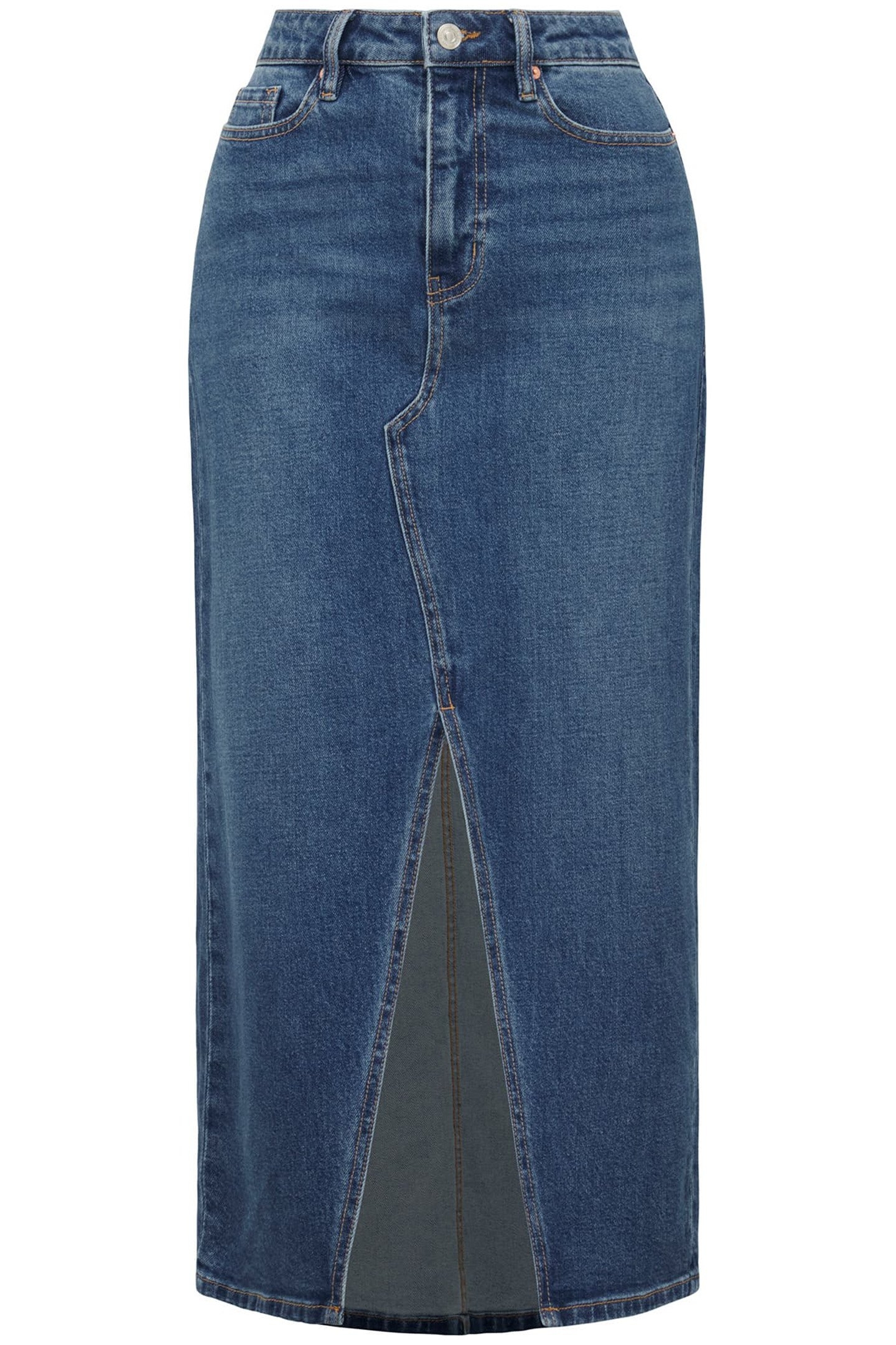 MARION MIDAXI SKIRT DARK WASH 4