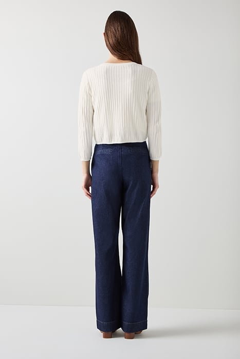 MARIA BEADED CARDIGAN IVORY 2