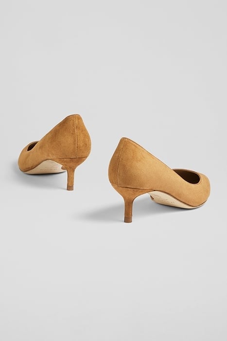 AUDREY POINTED COURT HEEL TAN 3
