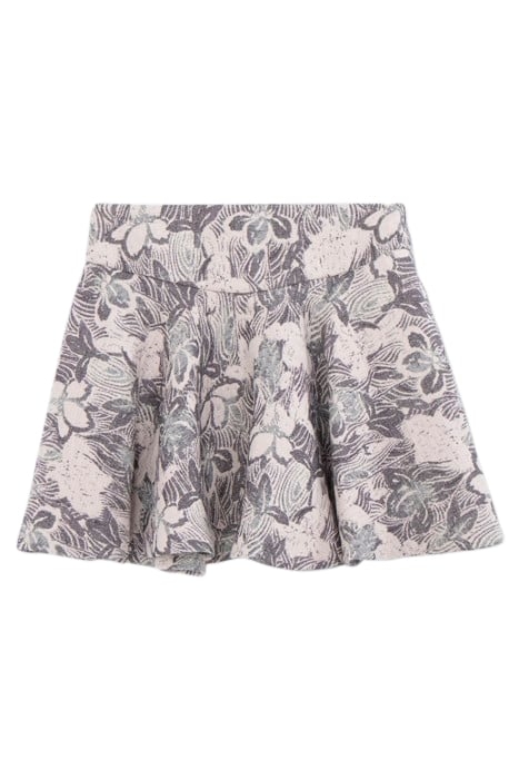 GIRL'S ECRU FLORAL JACQUARD MAXI SKATER SKIRT 2