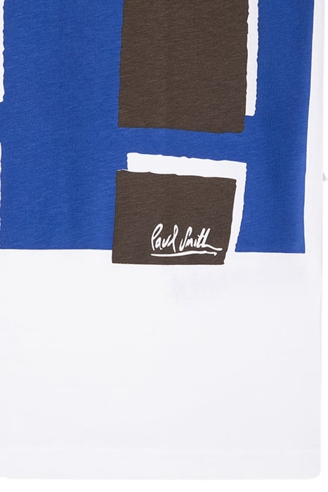 MENS CHECK PRINT TSHIRT WHITE 3