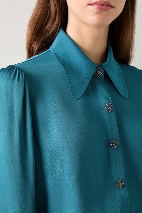 SONYA CREPE BLOUS TEAL 7