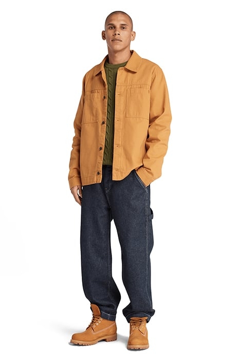 PHILLIPS BROOK CABLE CREW NECK SWEATER DARK OLIVE 4