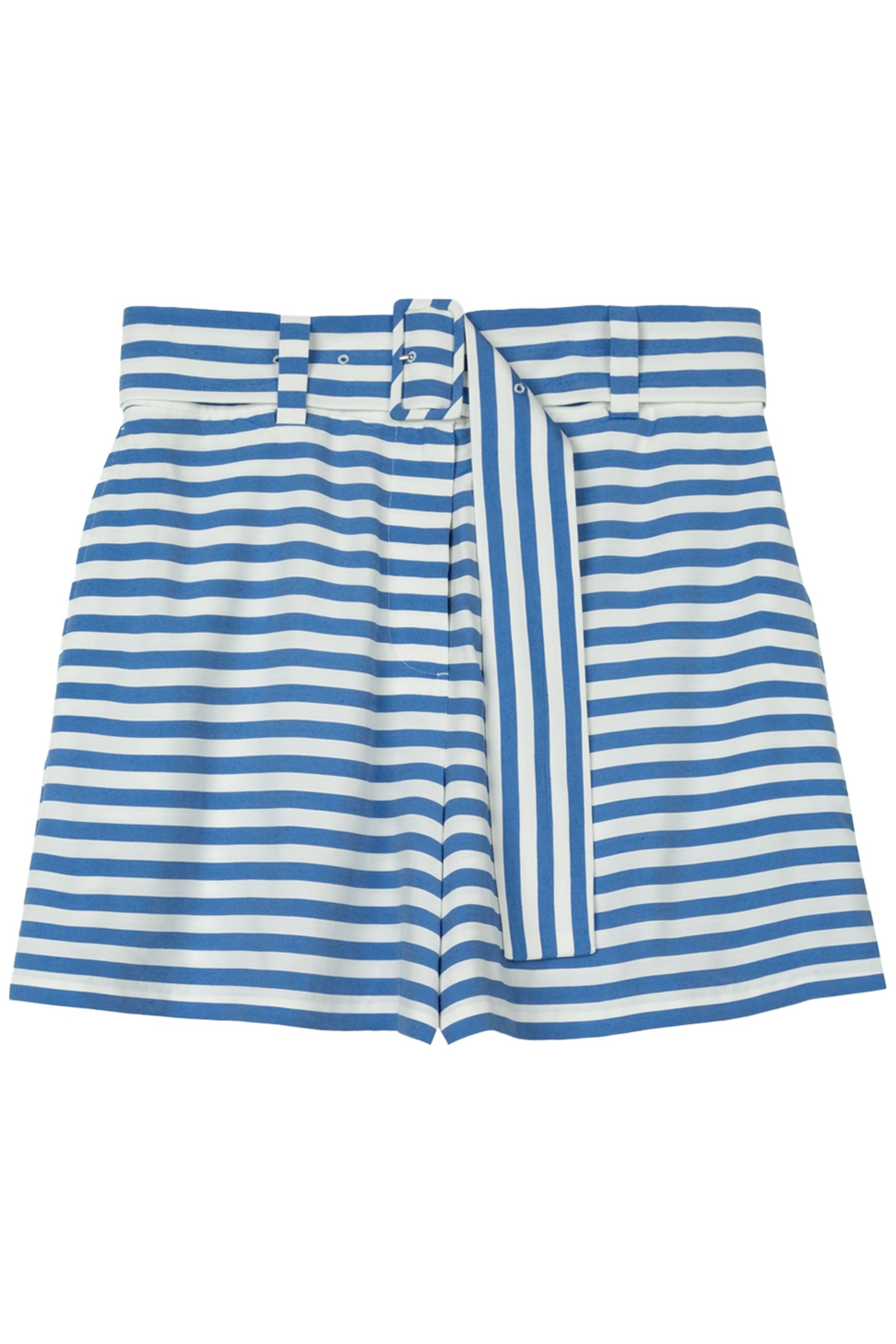 CLEAN STRIPE SHORT COBALT/OFF WHITE 4