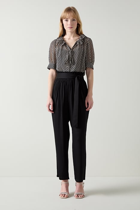 COCO TIE STRAIGHT JEANS BLACK 1