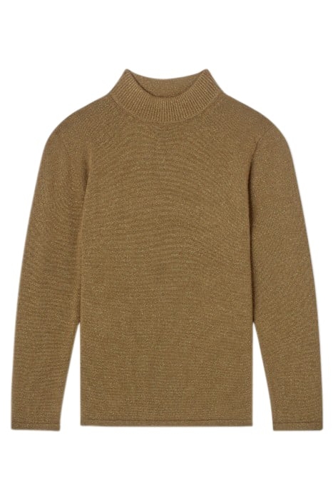 SADIE METALLIC KNITTED SWEATER GOLD 3