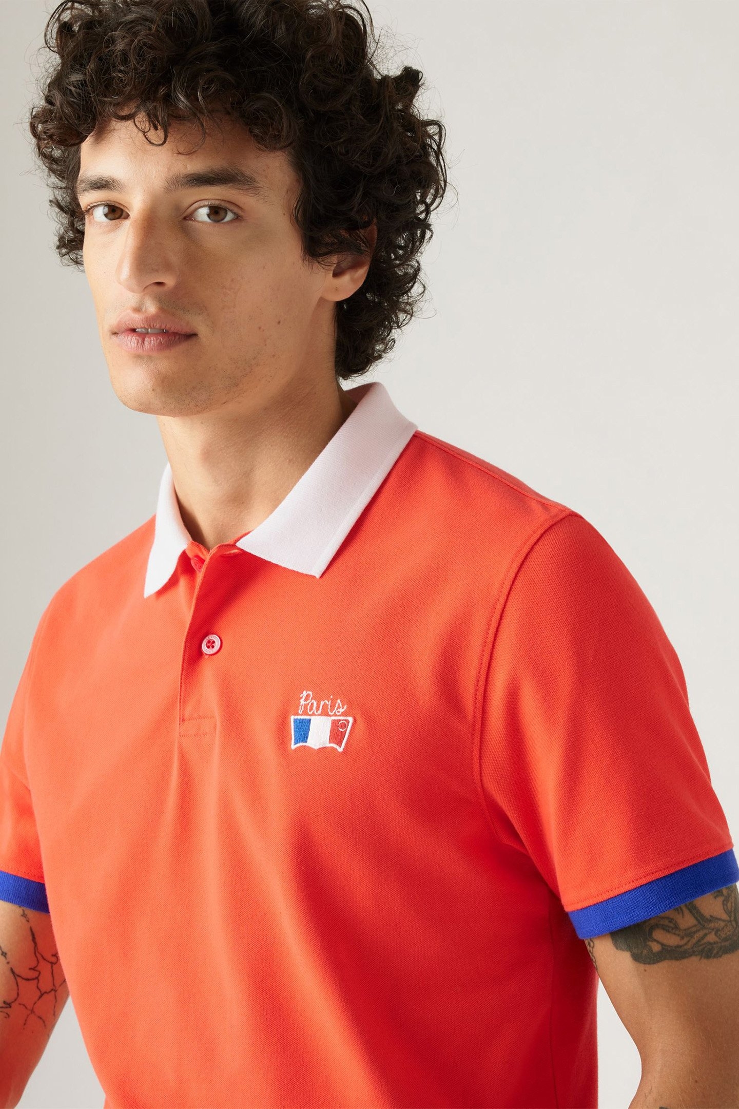 SLIM HOUSEMARK POLO RACING RED PIQUE 5