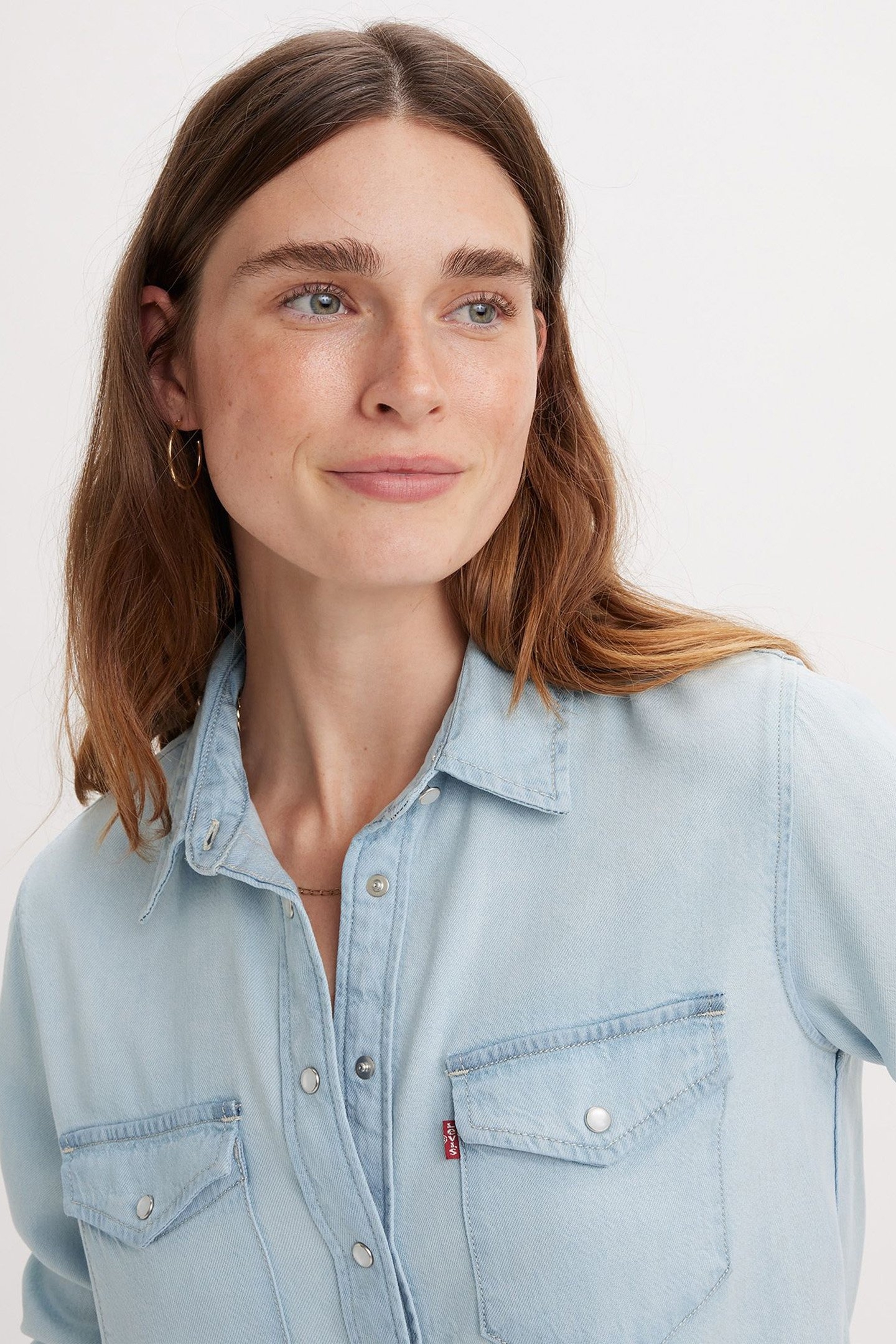 ICONIC WESTERN DENIM SHIRT IN COOL POOLE 5