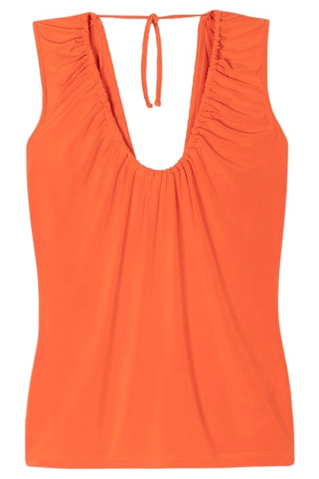 WOMENS TOP CORAL RED 3