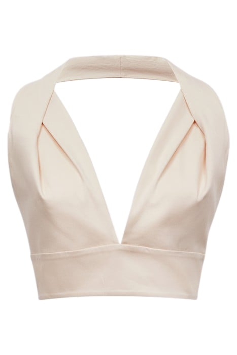 REBECCA-PLEAT SHOULDER CR NUDE 6