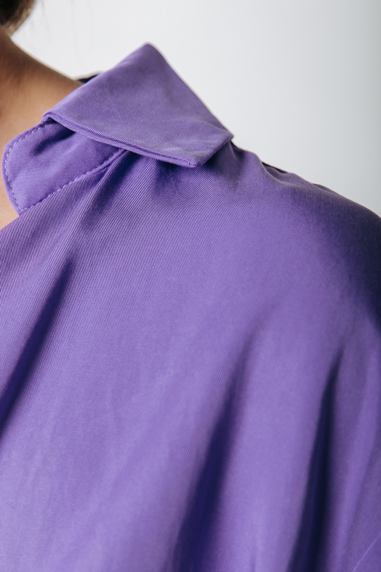 HETTE UNI WRAP MINI DRESS MEDIUM PURPLE 3