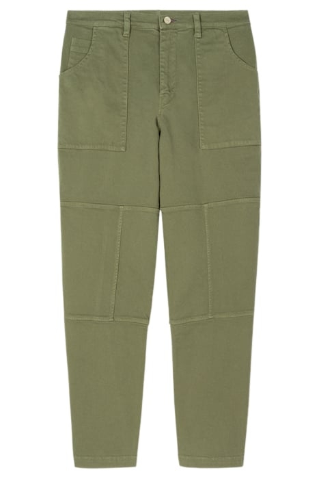MENS BARREL FIT CHINO MILITARY GREEN 3