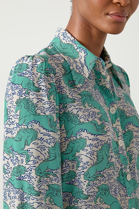 SONYA HORSE BLOUS NATURAL/ECRU 4