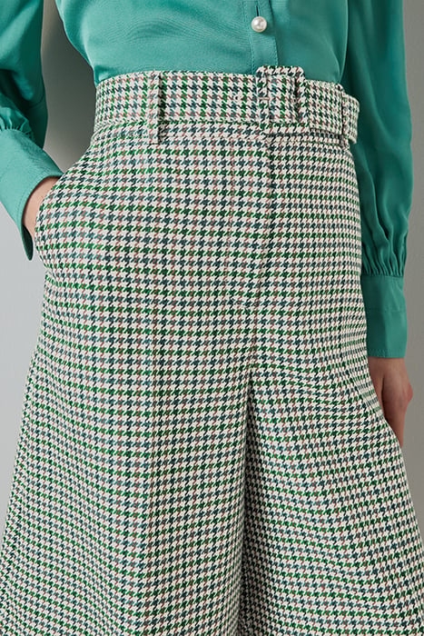 DAPHNE TAILORED SHORTS GREEN/CREAM 4