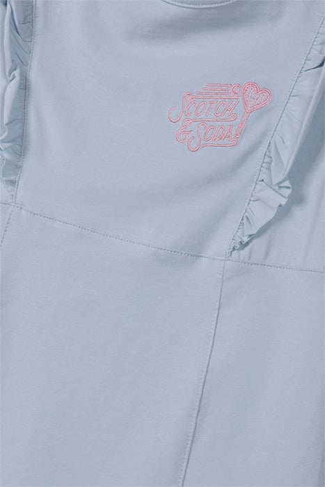 GIRL S&S TENNIS GROUP CTN/SPANDEX DRESS LT BLUE/PASTEL 3