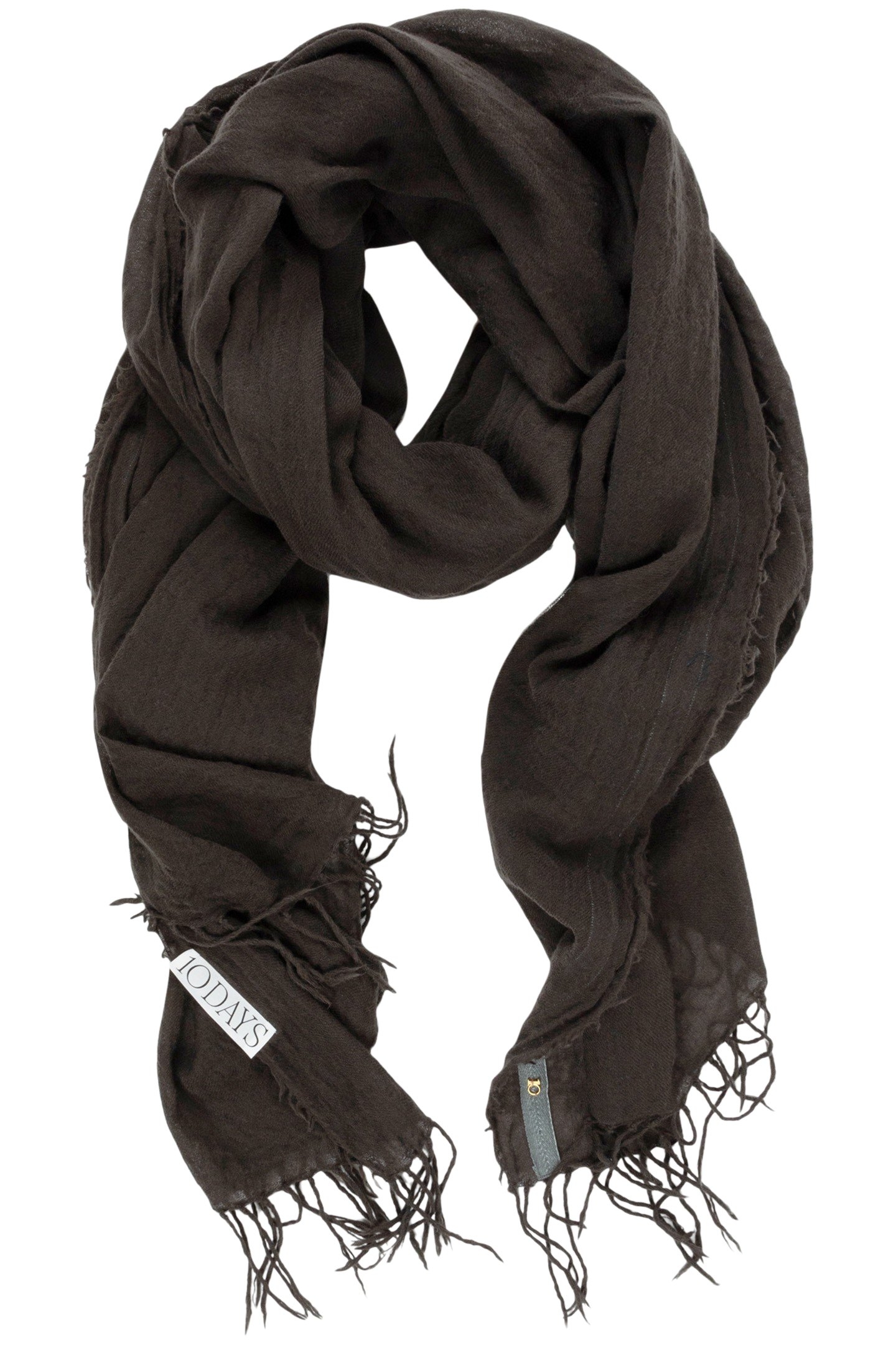WOOL SCARF OIL GREY 1