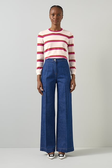 ASHLEY CASHMERE KNITTED SWEATER PINK 1