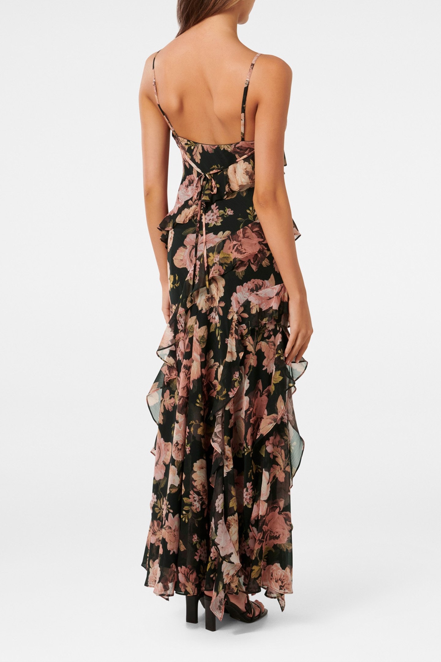 POPPY PETITE RUFFLE GOWN BARKLY FLORAL 2