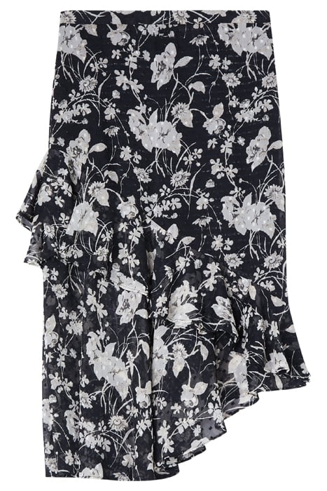 WINONA AYSMETRIC MIDI SKIRT BLACK/CREAM 3