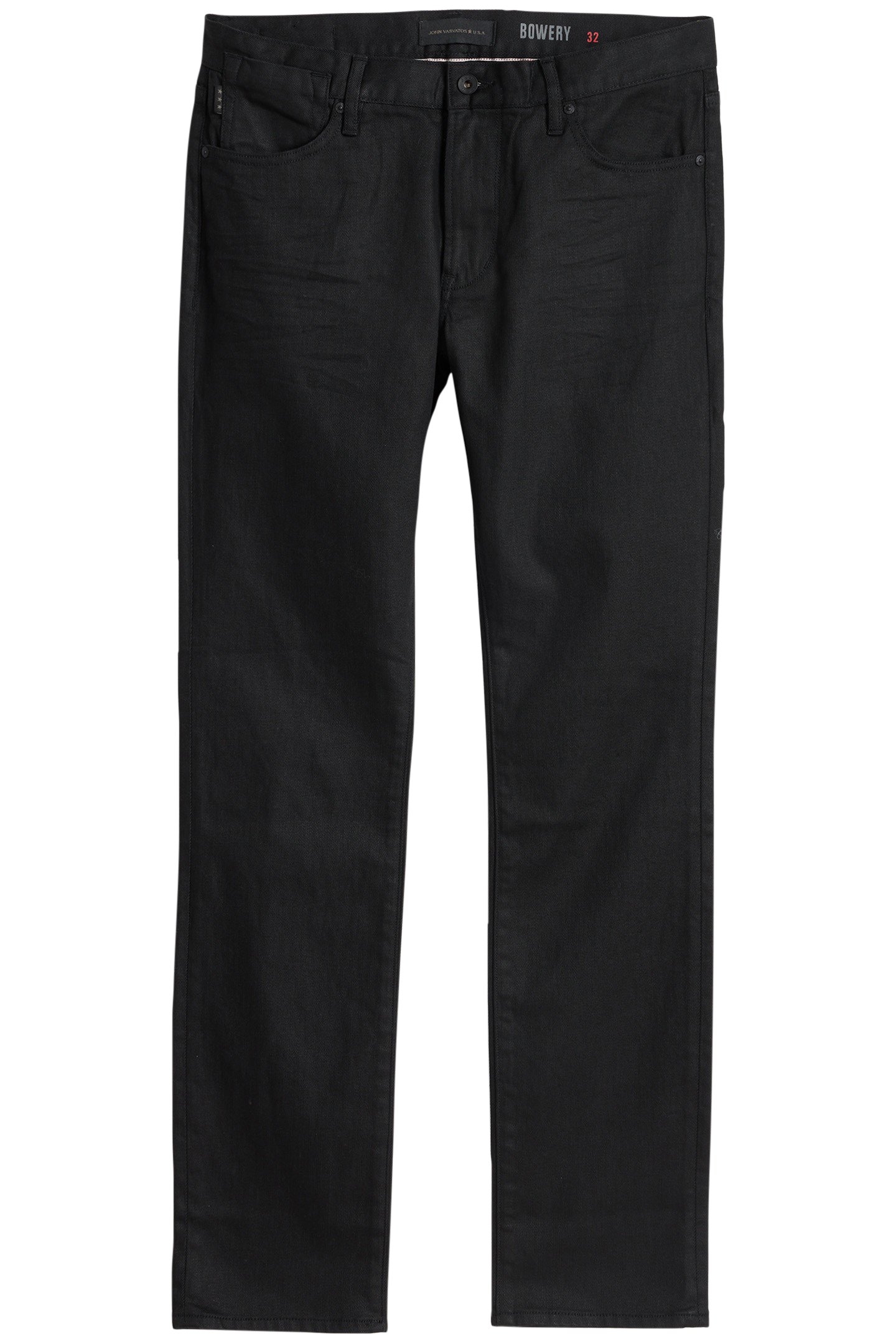 J701 COATED JEANS JET BLACK 1