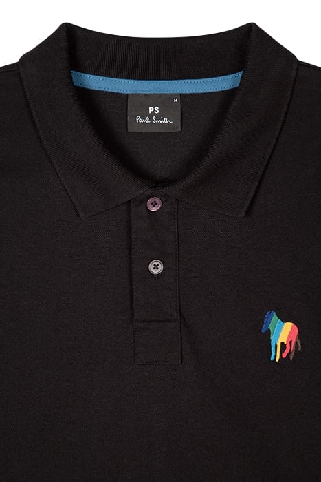 MENS REG FIT POLO ZEB EMB BLACK 5