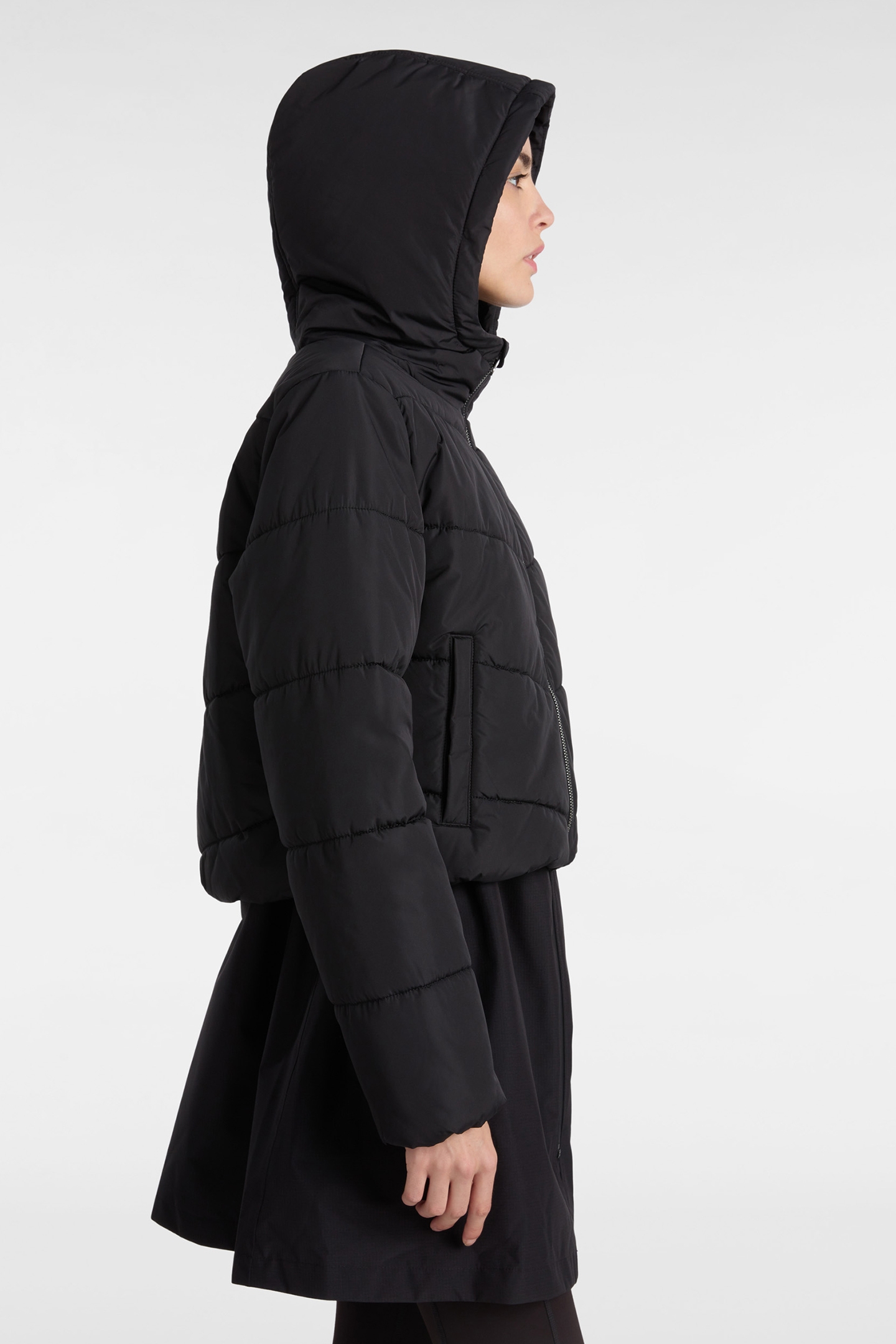 MTE FOUNDRY CROP PUFF HOOD BLACK 6