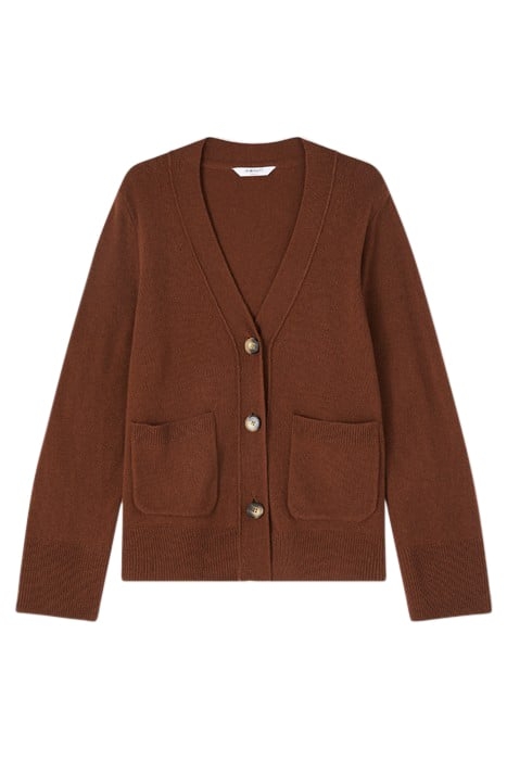 CARINE WOOL CARDIGAN CHOCOLATE 4
