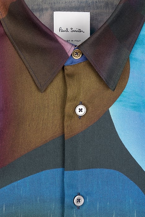 MENS S/C REGULAR FIT SHIRT NAVY 2