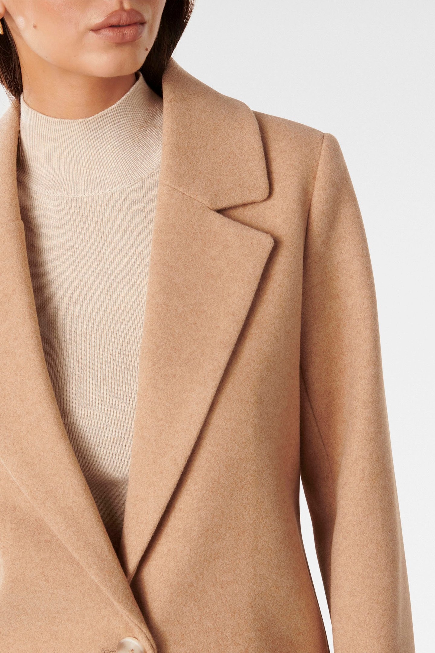 BILLIE LONGLINE COATIGAN CAMEL MARLE 6