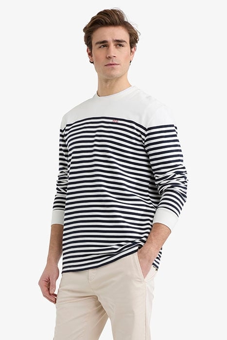 STRIPED SWEATSHIRT NAVY 1