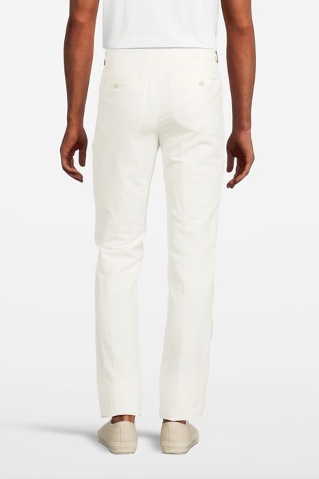TUXEDO PANTS WITH STRAPS WHITE 2