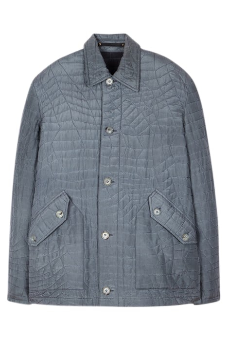 GENTS QUILTED JACKET GREY 1