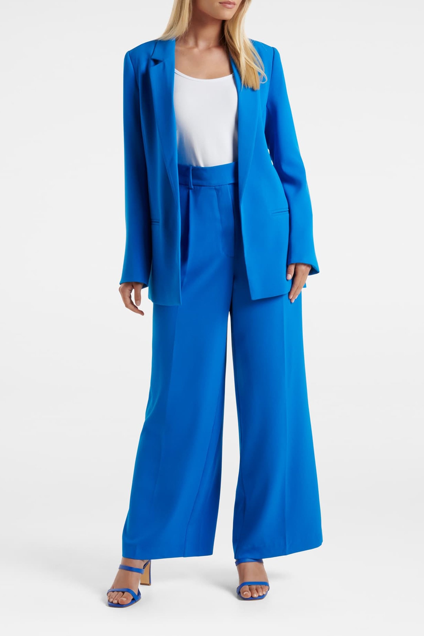 TORI BOYFRIEND BLAZER BLUE PIGMENT SUIT 3