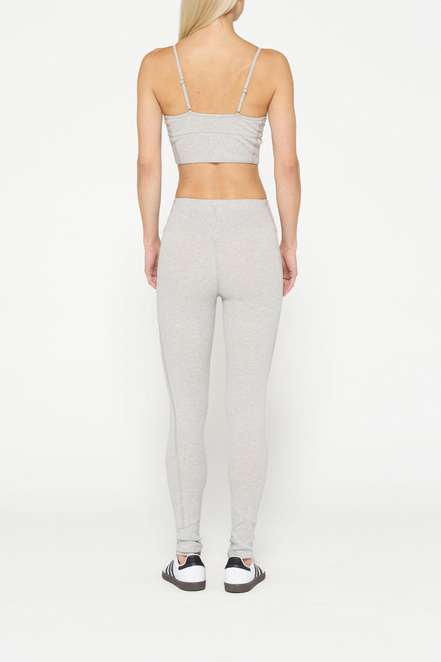 SOFT STRETCH LEGGINGS LIGHT GREY MELEE 2